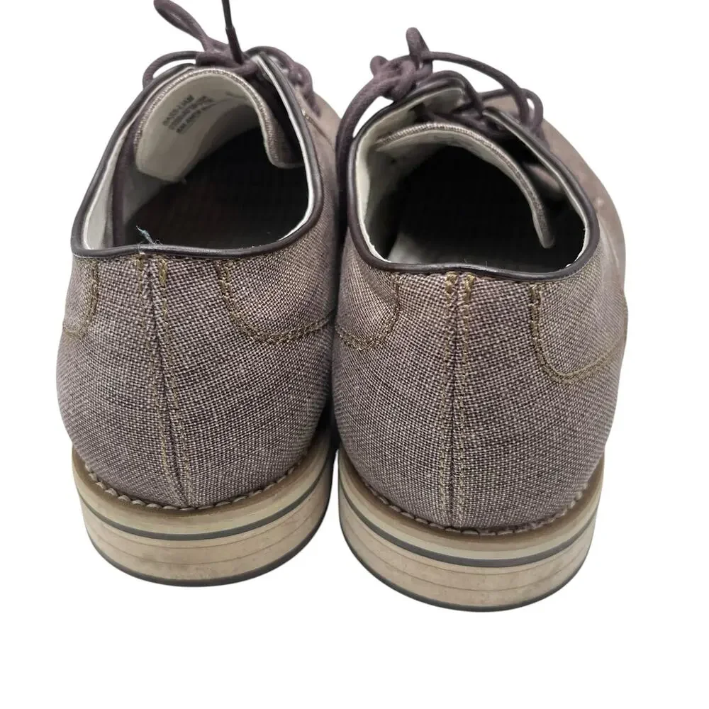 G.H. Bass Men’s Oxford Loafers 9.5 Textured Fabric Uppers “Liam” Style